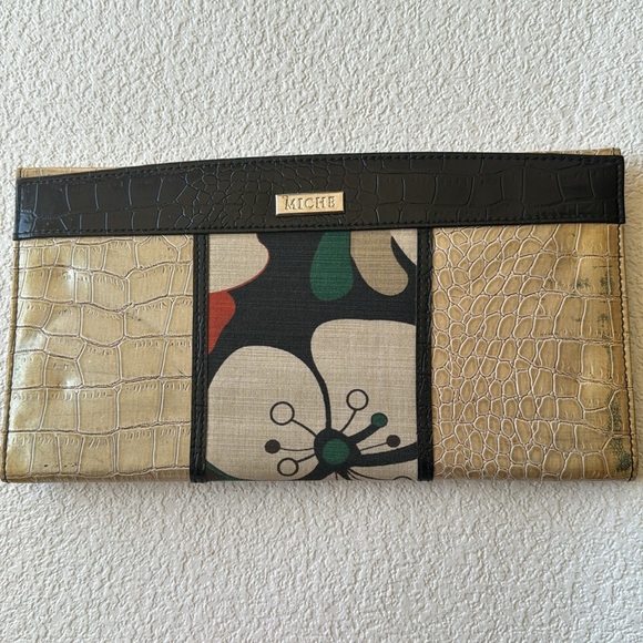 MICHE Classic Handbag Shells ONLY Buckle Faux Leather Shiny Smooth Shells - Picture 9 of 14